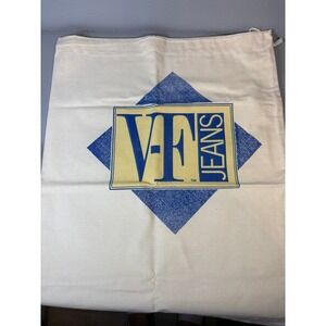 Vintage VF Jeans Canvas Laundry Wash Bag Drawstring Denim Care Accessory Retro